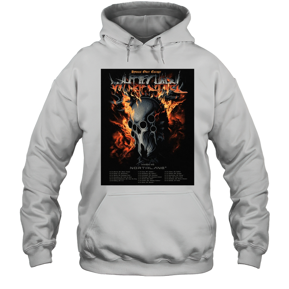 Whitechapel Hymns Over Europe Tour 2025 Co-Headline With Northlane June 04 Gdask PL Mram Festival T-shirt Unisex Hoodie