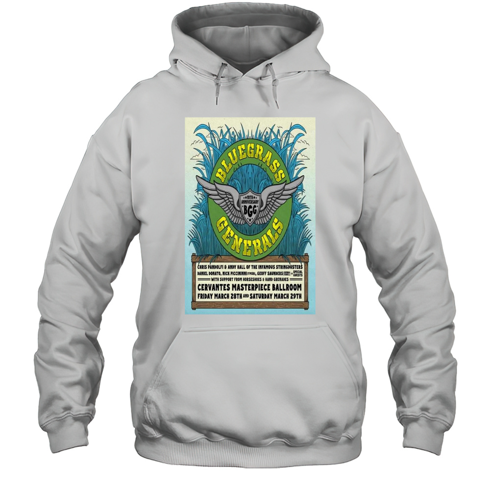Bluegrass Generals Cervantes Masterpiece Ballroom In Denver CO March 28 2025 Shirt Unisex Hoodie