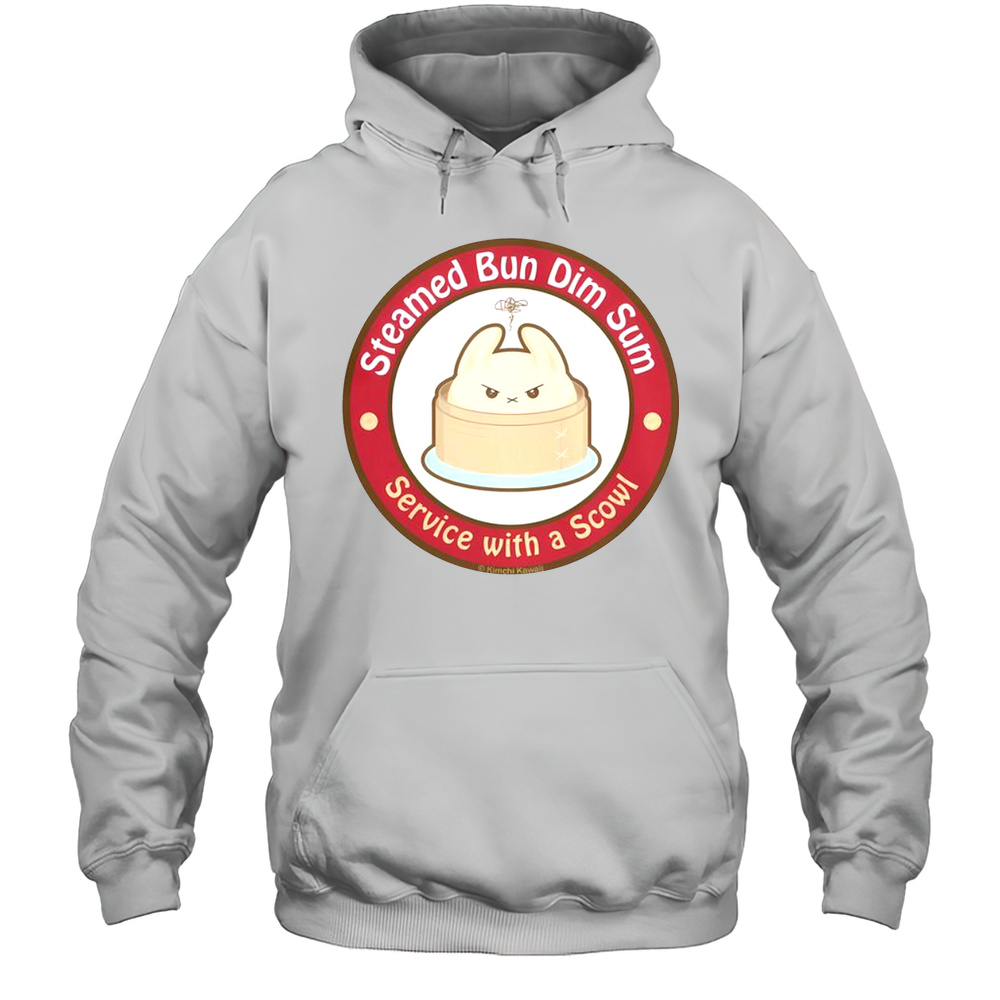 Cute Steamed Bun Dim Sum Service With A Scowl T-Shirt Unisex Hoodie