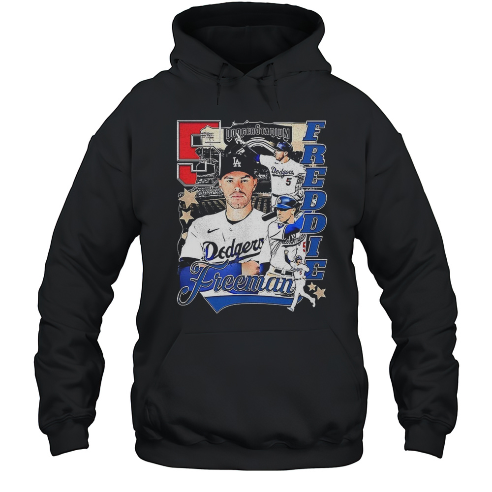 Freddie Freeman Los Angeles Dodgers MLB Baseball Player Signature Graphic Shirt Unisex Hoodie