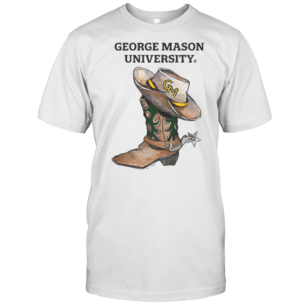 George Mason Patriots Cowboy Boot Shirt