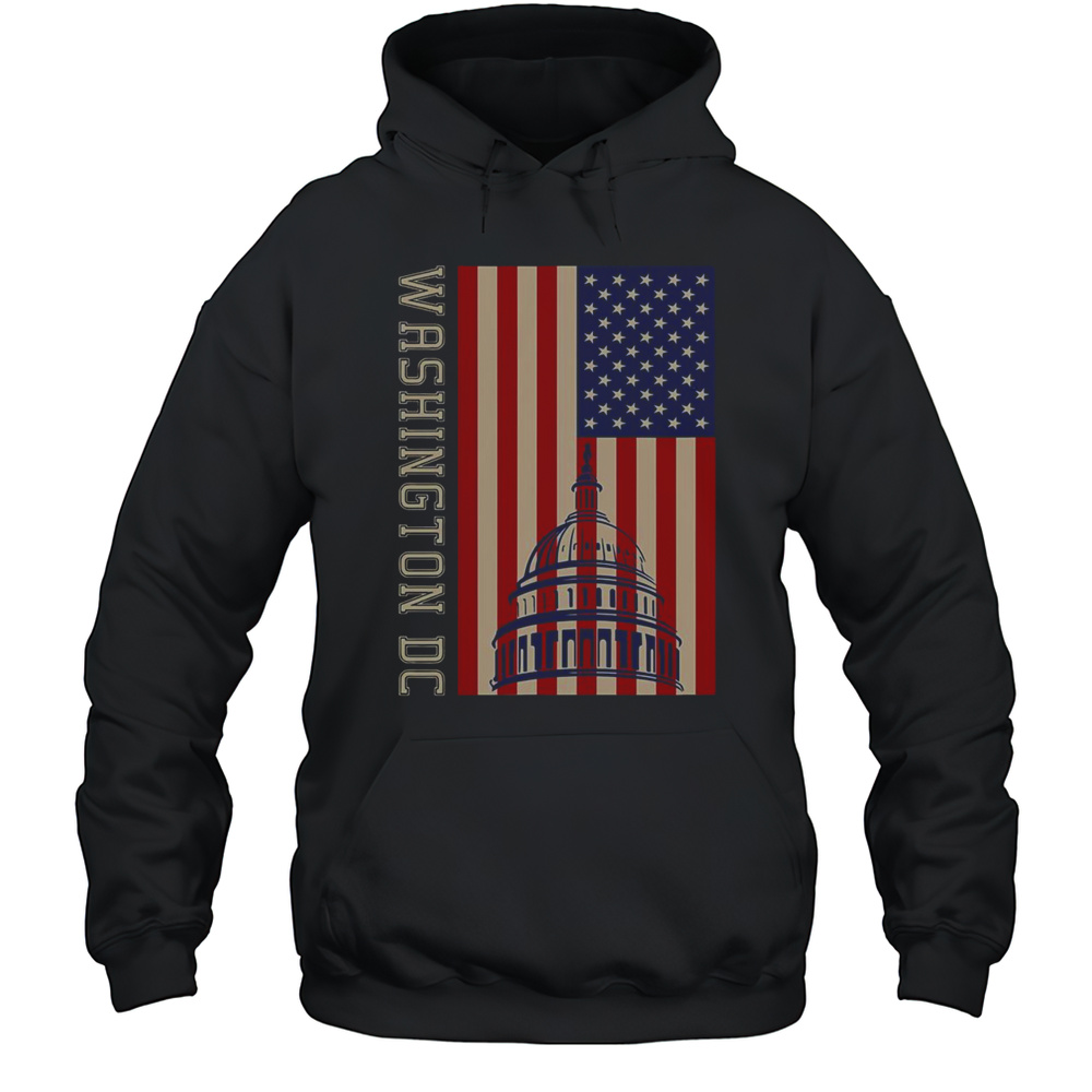 Hot Washington DC Flag Of The United States T-Shirt Unisex Hoodie
