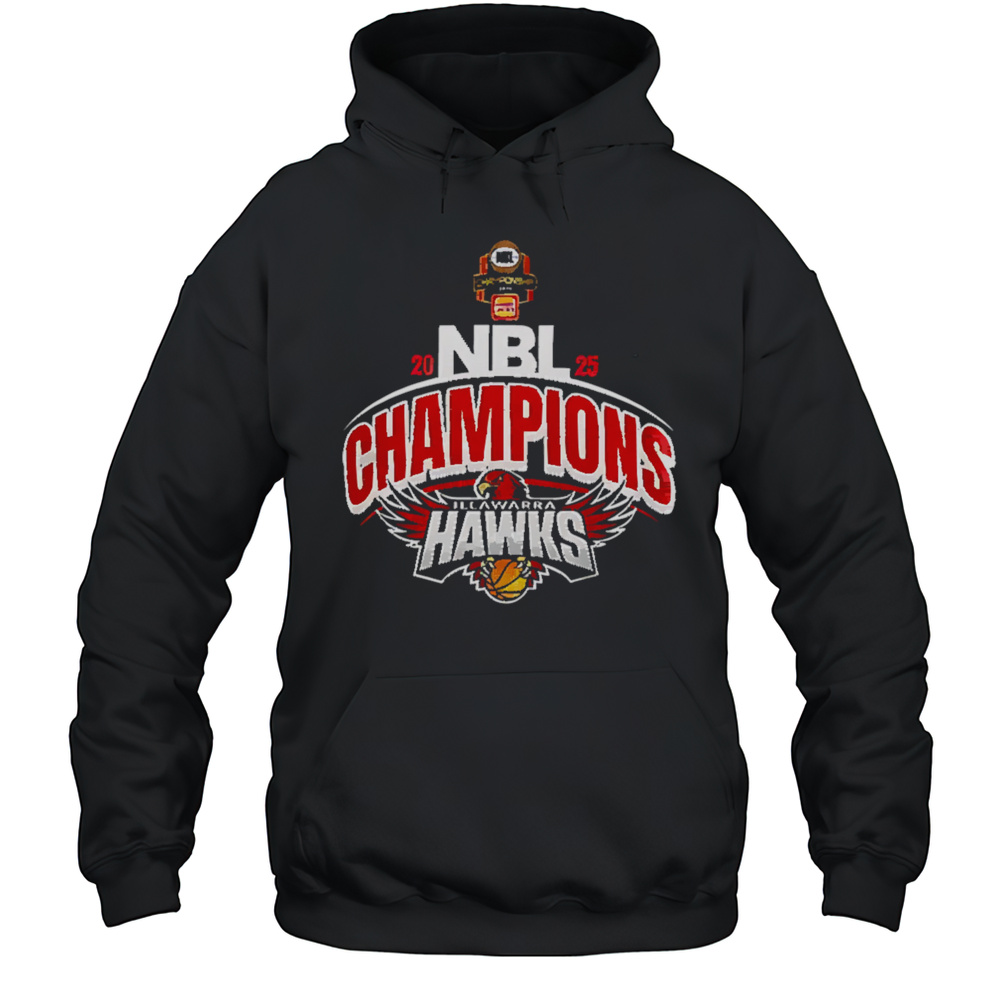 Illawarra Hawks NBL 2025 Champions Shirt Unisex Hoodie