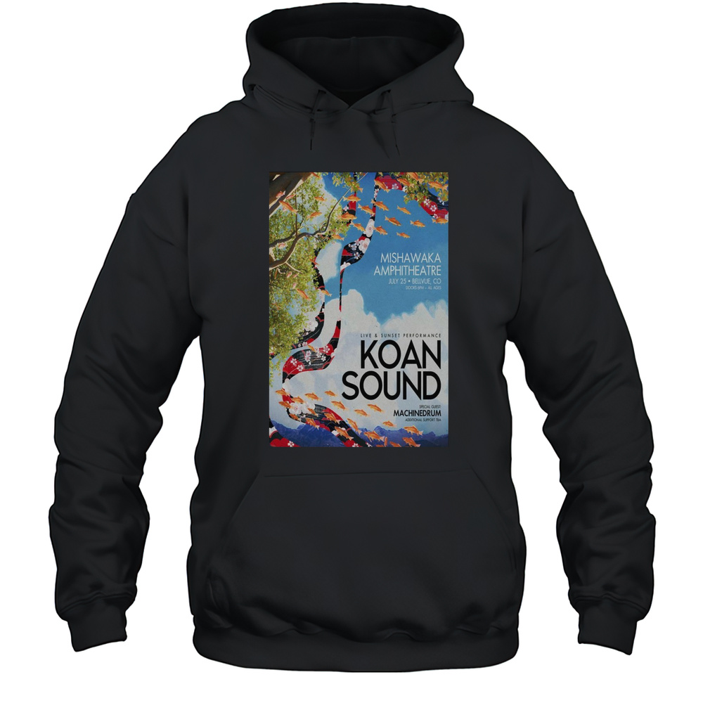 Live And Sunset Performance Koan Sound Mishawaka Amphitheatre In Bellvue CO July 25 2025 Tour T-shirt Unisex Hoodie