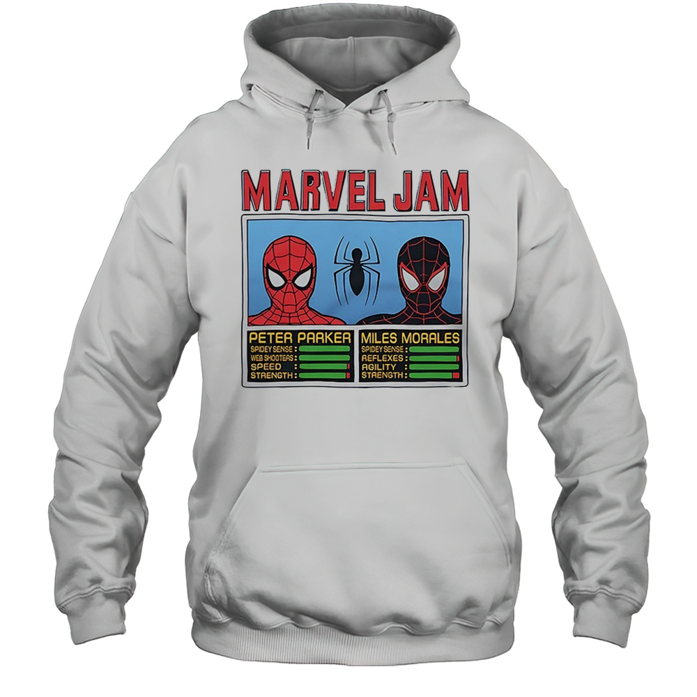 Marvel Jam Peter Parker And Miles Morales Shirt Unisex Hoodie