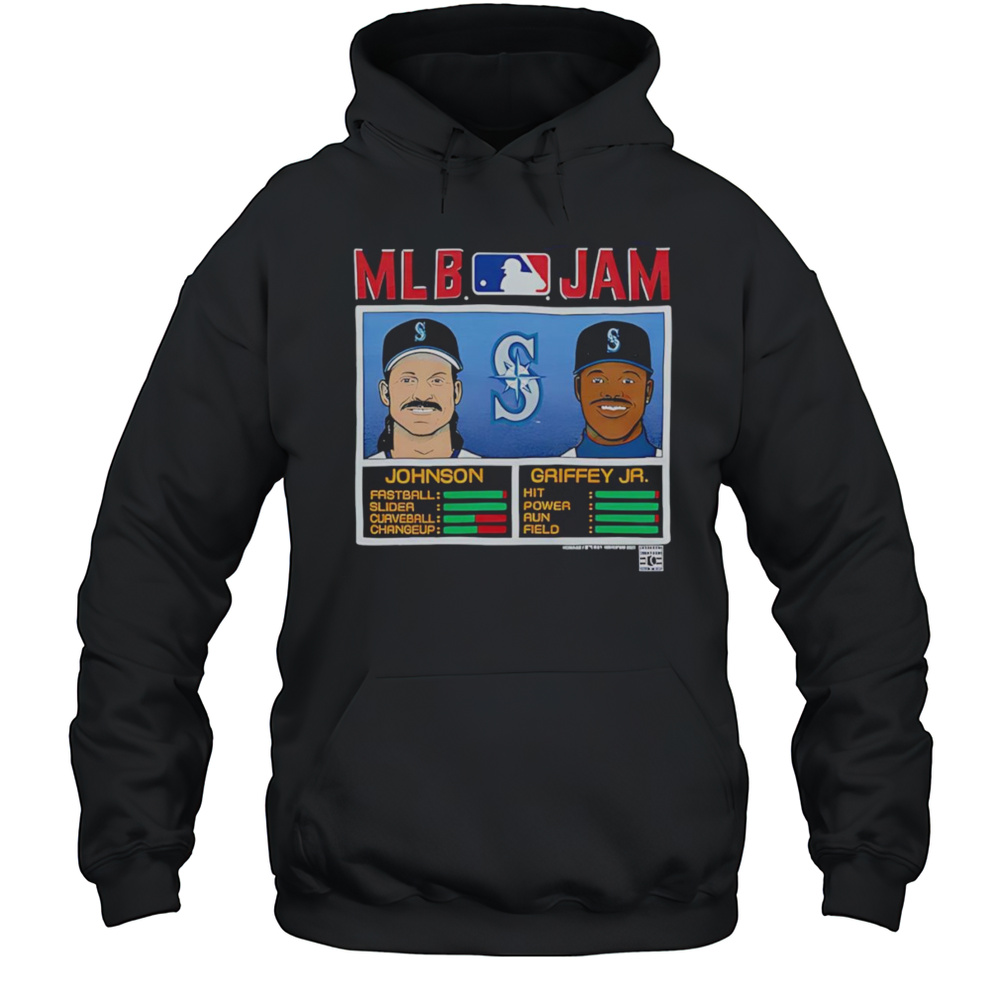 MLB Jam Mariners Johnson And Griffey Jr Shirt Unisex Hoodie