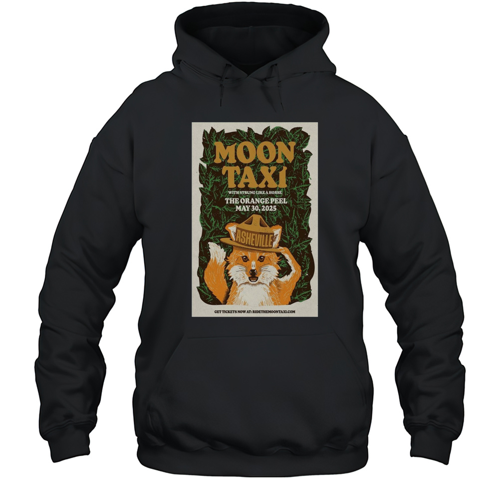 Moon Taxi With Strung Like A Horse The Orange Peel Asheville NC May 30 2025 Tour T-shirt Unisex Hoodie