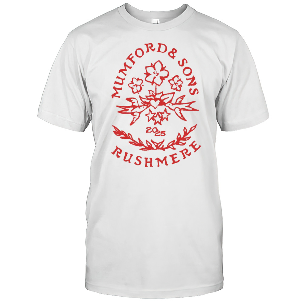 Mumford And Sons Maroon Stamp Print Shirt