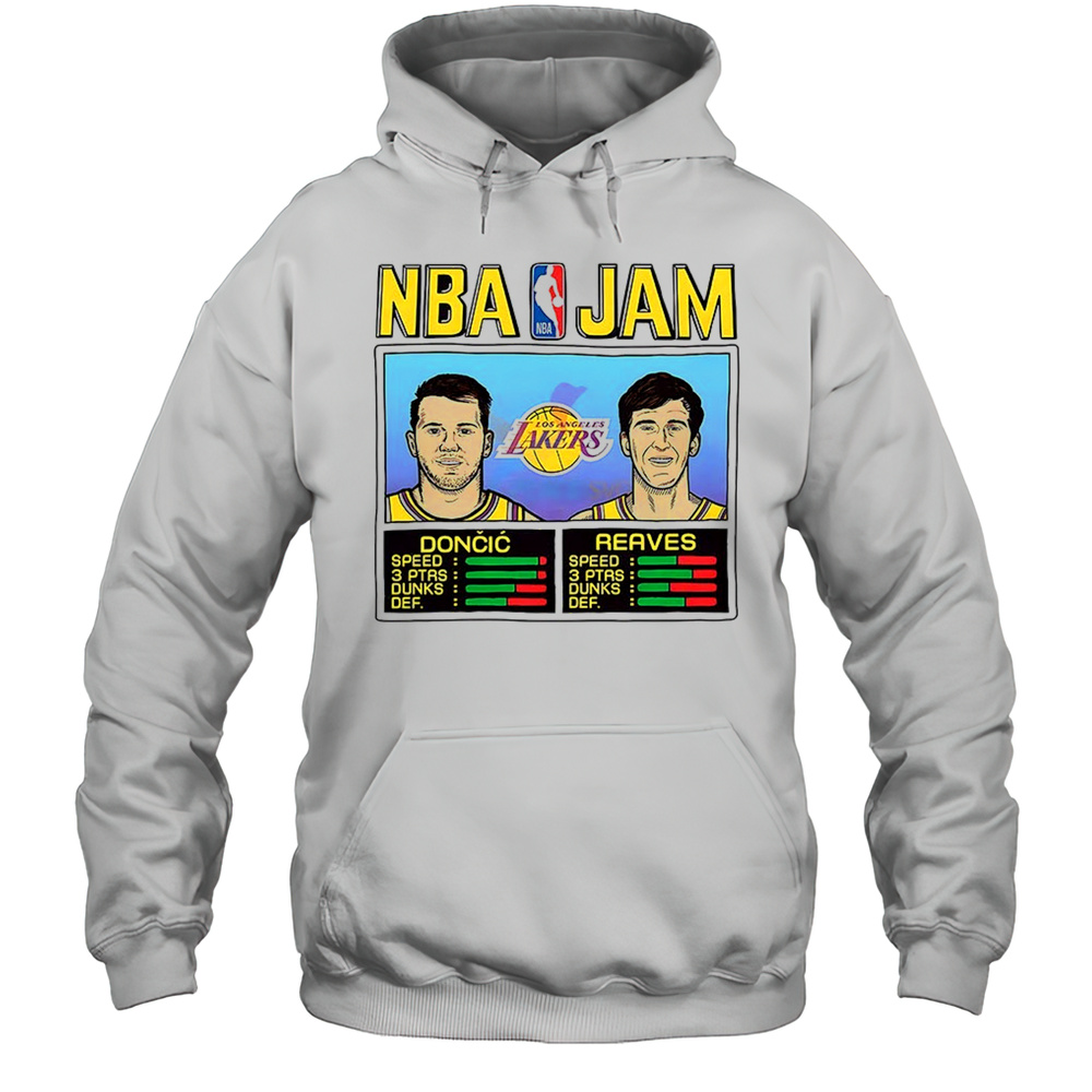 NBA Jam Los Angeles Lakers Luka Doncic And Austin Reaves Shirt Unisex Hoodie