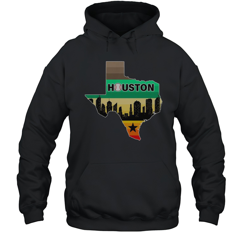 Nice Huston Texas Baseball City Logo T-Shirt Unisex Hoodie