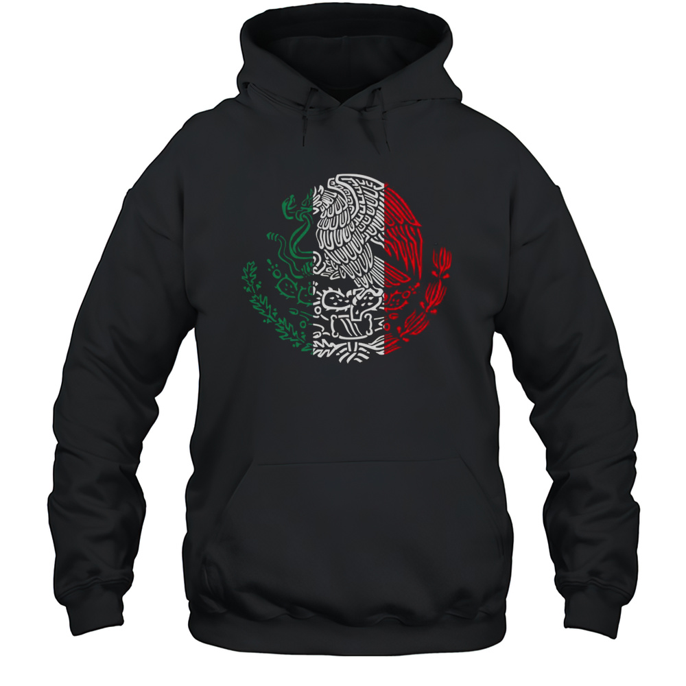 Nice Mexican Eagle Escudo Mexico Flag T-Shirt Unisex Hoodie