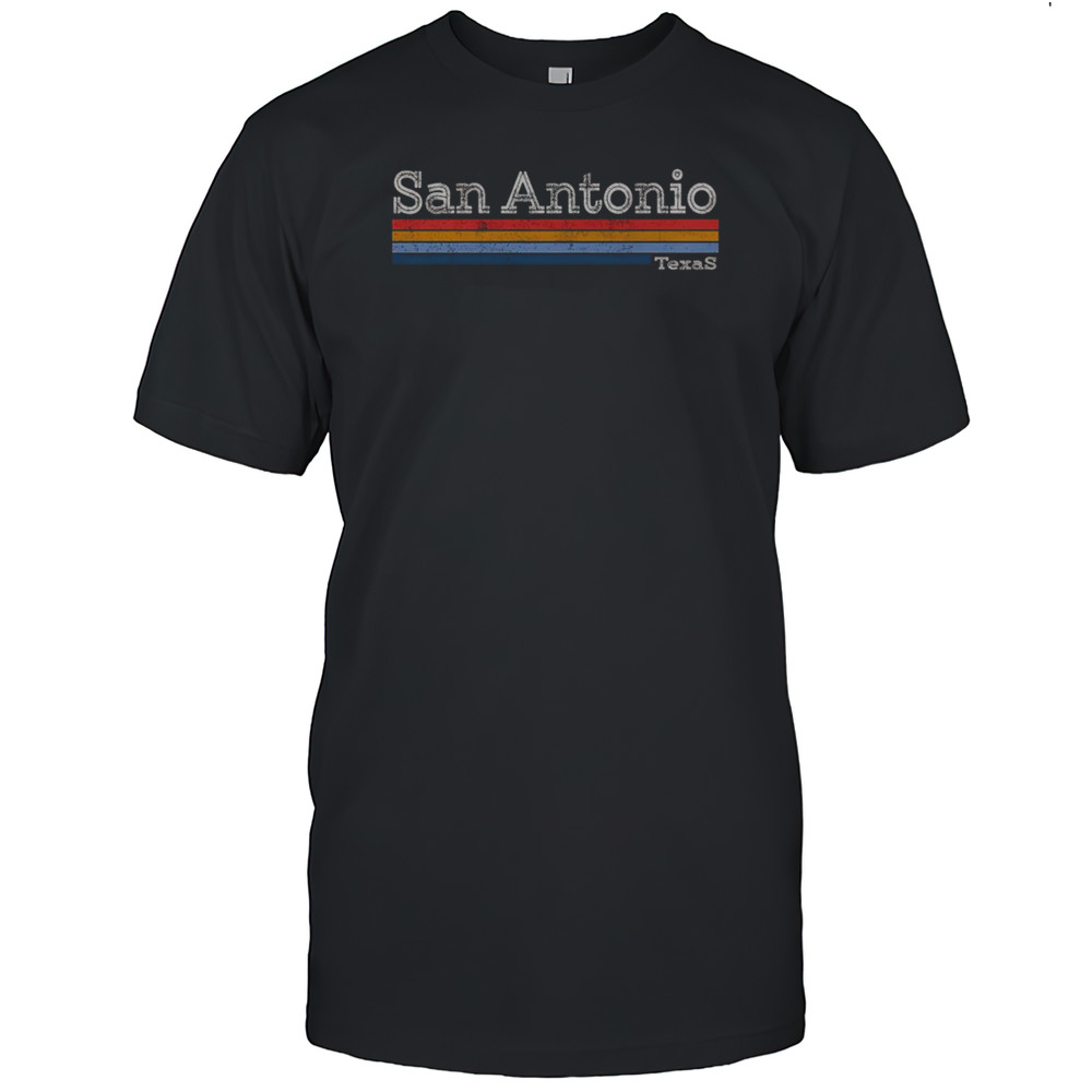 Nice Retro Vintage 80s Style San Antonio Texas Logo T-Shirt