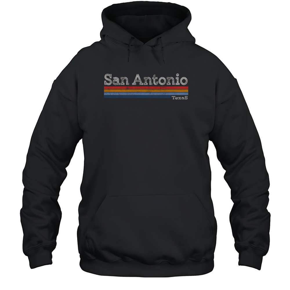 Nice Retro Vintage 80s Style San Antonio Texas Logo T-Shirt Unisex Hoodie