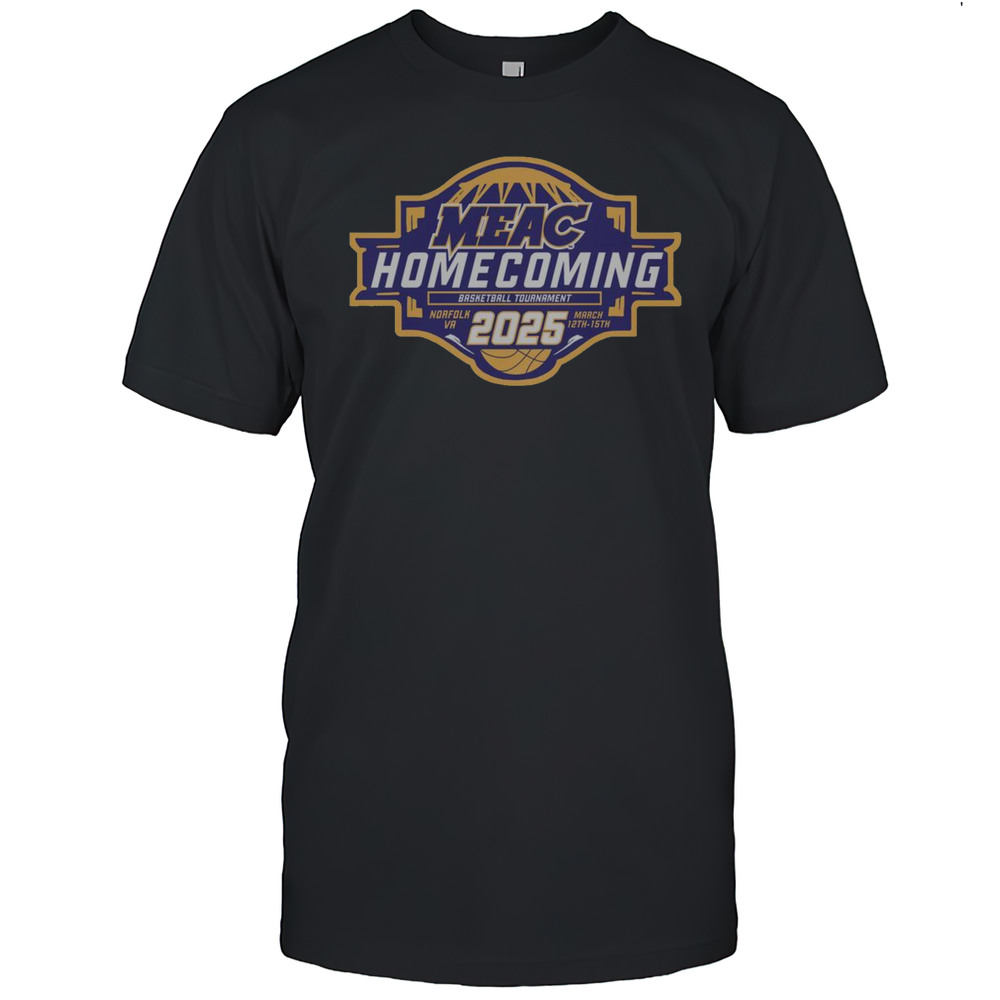 Official 2025 MEAC Homecoming Basketball Tournament Logo T-Shirt