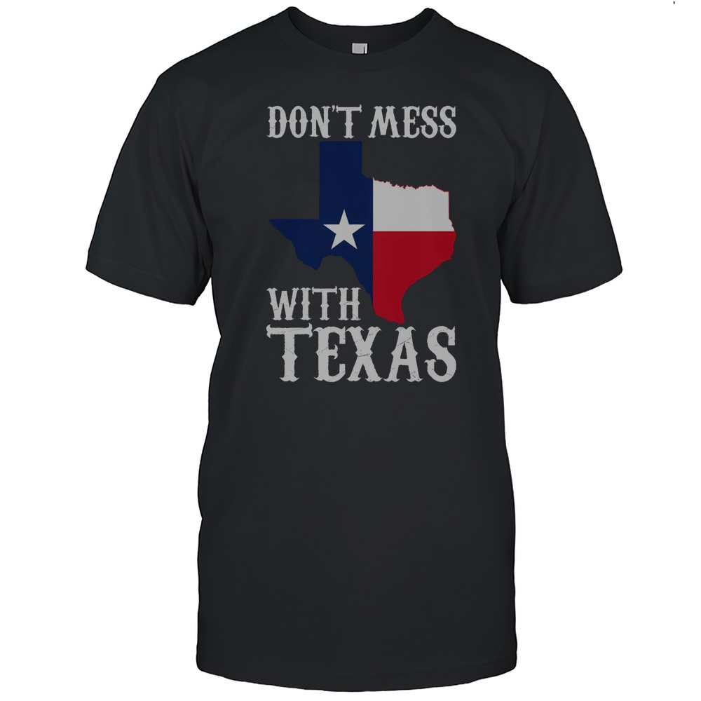 Official Dont Mess With Texas Texas Map T-Shirt