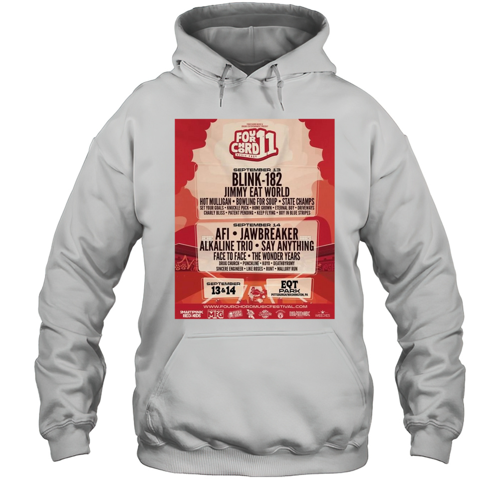 Poster Blink-182 Jimmy Eat World Hot Mulligan Bowling For Soup State Champs September 13 2025 T-shirt Unisex Hoodie
