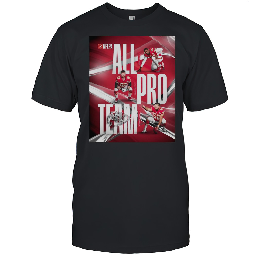Poster Kansas City Chiefs All-Pro Team Chris Jones Joseph Thuney Creed Humphrey NFL FootballPA T-shirt