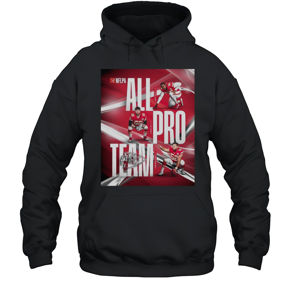 Poster Kansas City Chiefs All-Pro Team Chris Jones Joseph Thuney Creed Humphrey NFL FootballPA T-shirt Unisex Hoodie