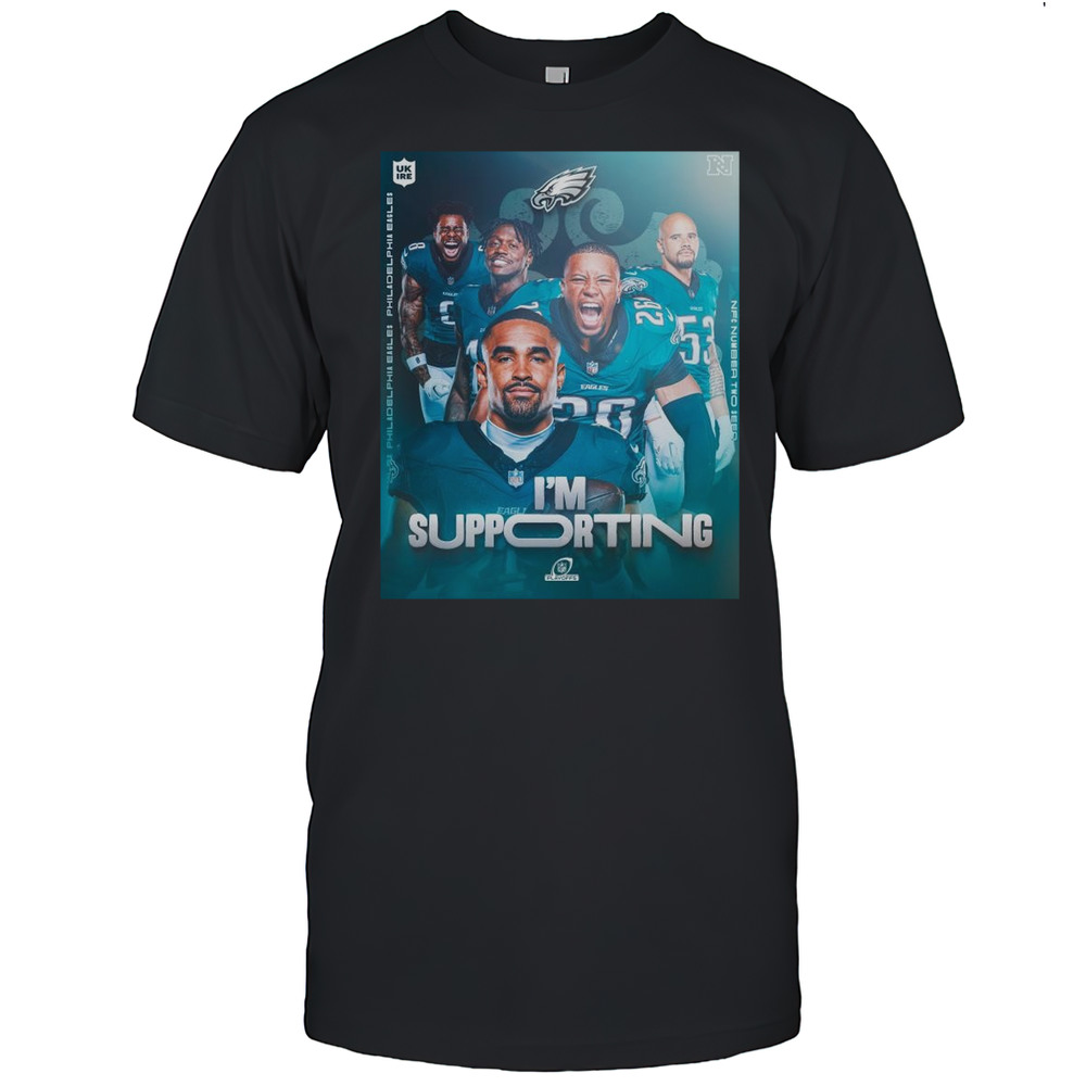 Poster Philadelphia Eagles Im Supporting NFC Number Two Seed In The NFL Football Playoffs 2024 T-shirt