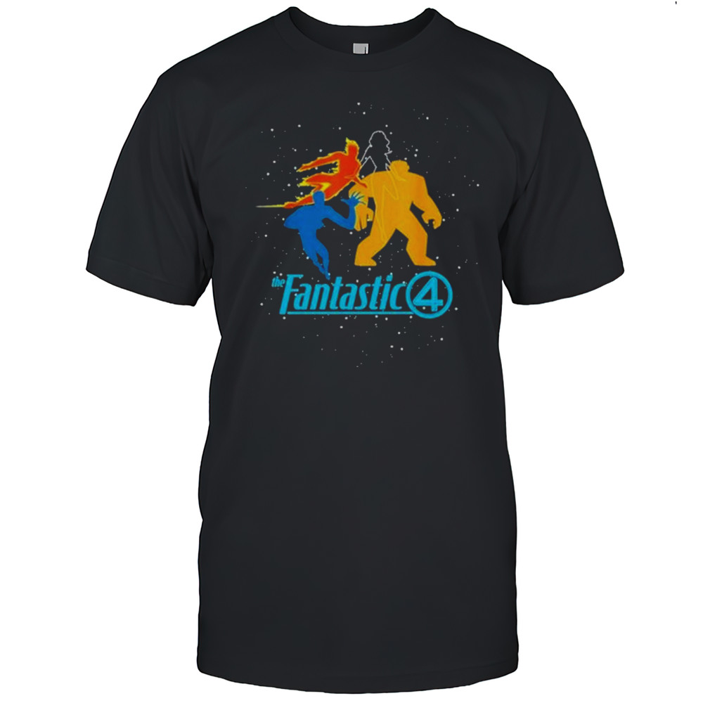 The Fantastic Four First Steps Team And Logo Shirts