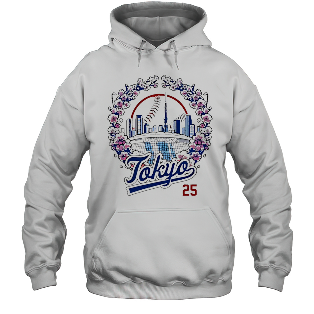 Tokyo Dome Baseball Los Angeles Dodgers 2025 Shirt Unisex Hoodie