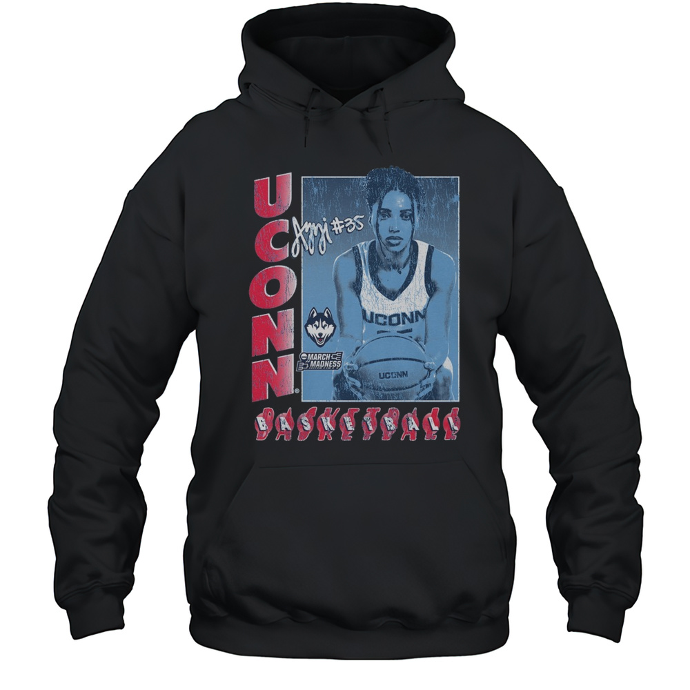 Uconn Huskies Basketball Azzi Fudd Box Light 2025 NCAA March Madness Signature Painting T-shirt Unisex Hoodie