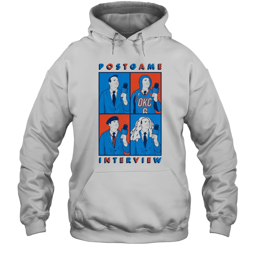 2025 Thunder Postgame Interview The Uncontested Podcast Painting T-shirt Unisex Hoodie