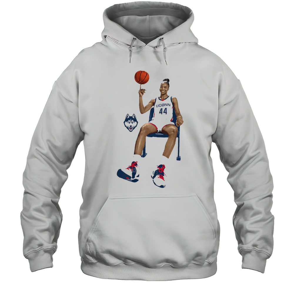Aubrey Griffin Portrait Sport UConn Huskies Basketball NCAA Division I Graphic T-shirt Unisex Hoodie