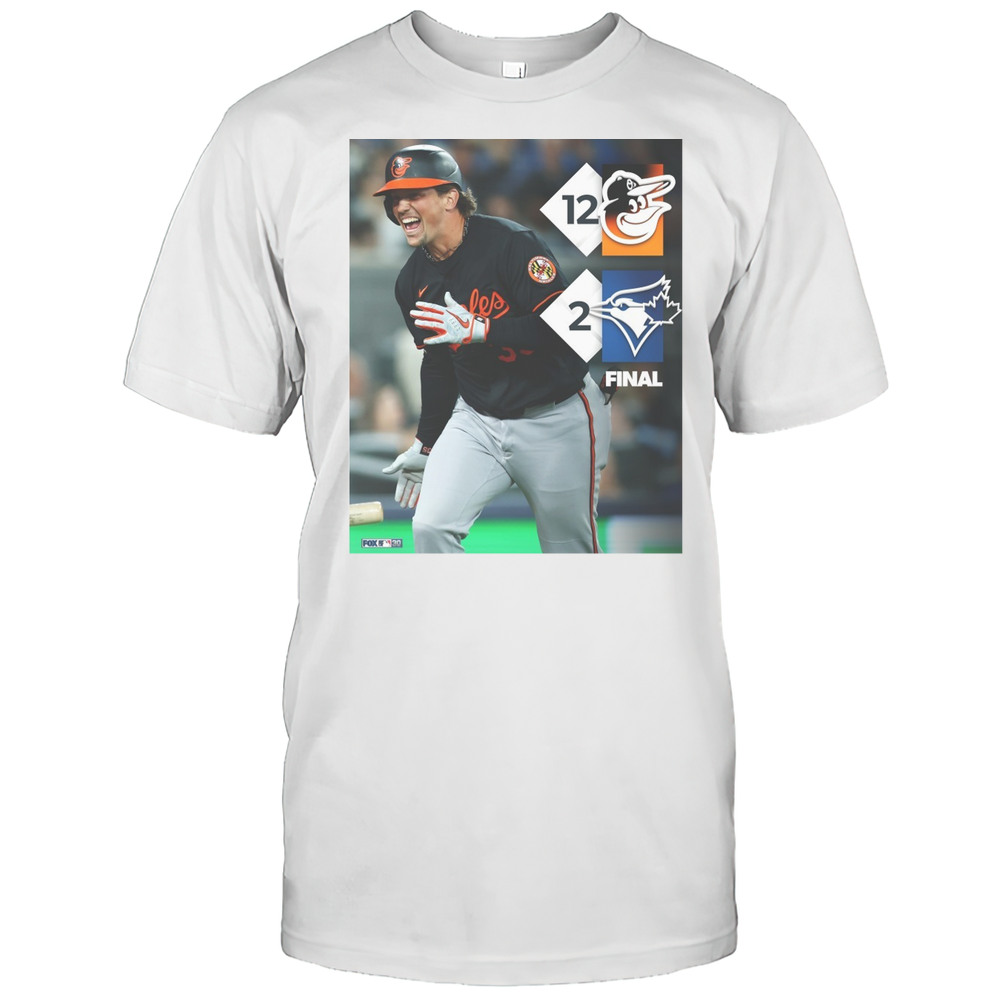 Baltimore Orioles Vs Toronto Blue Jays Final Score 12  2 MLB Opening Day Poster T-shirt