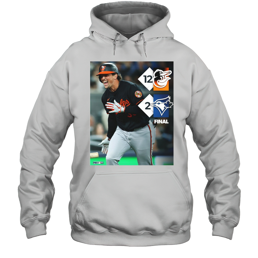 Baltimore Orioles Vs Toronto Blue Jays Final Score 12  2 MLB Opening Day Poster T-shirt Unisex Hoodie
