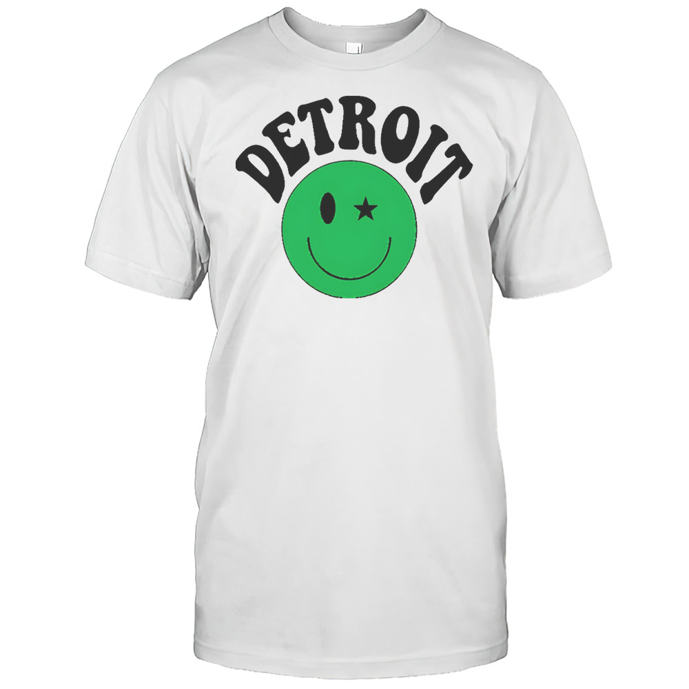 Detroit Green Smiley Shirt