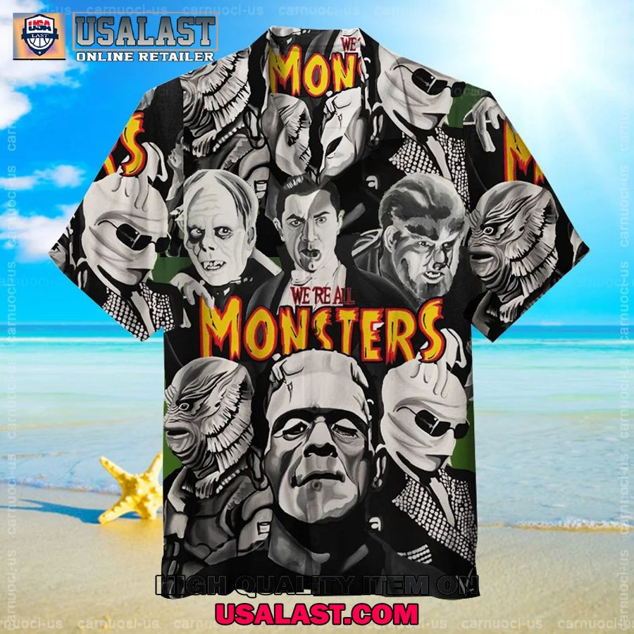 HOT Universal Monsters We’re All Monters Hawaiian Shirt