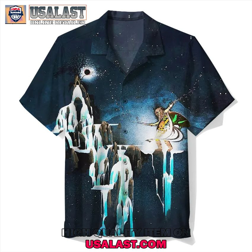 HOT Uriah Heep Demons And Wizards Button Down Shirt