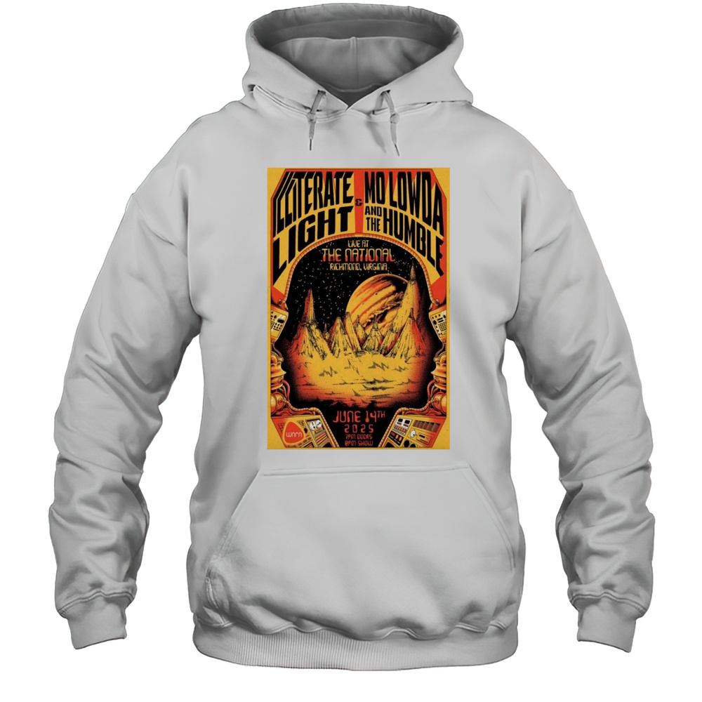 Illiterate Light And Mo Lowda Richmond VA June 14 2025 Shirt Unisex Hoodie