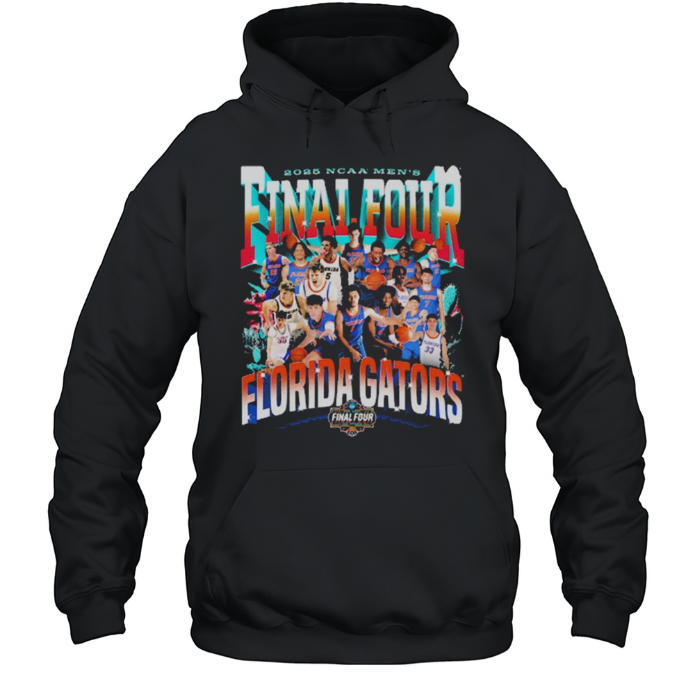 2025 NCAA Final Four Florida Gators Mens Basketball Team Win Texas Tech Graphics T-shirt Unisex Hoodie