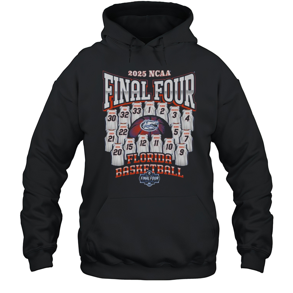 2025 NCAA Final Four Florida Gators Win Texas Tech Mens Basketball Jersey Madness T-shirt Unisex Hoodie