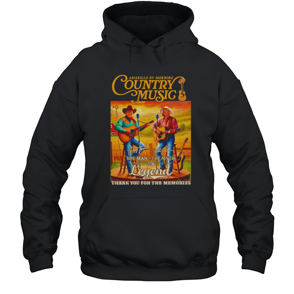 Alan Jackson And George Strait Country Music Thank You For The Memories Shirt Unisex Hoodie