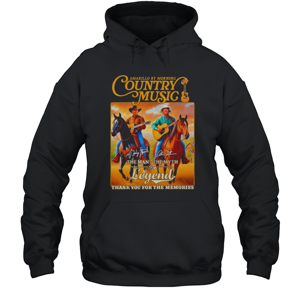 Alan Jackson And George Strait Country Music The Man The Myth The Legend Shirt Unisex Hoodie