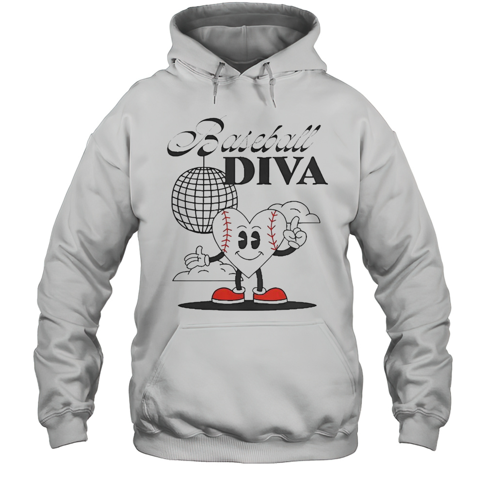 Awesome Baseball Diva T-Shirt Unisex Hoodie