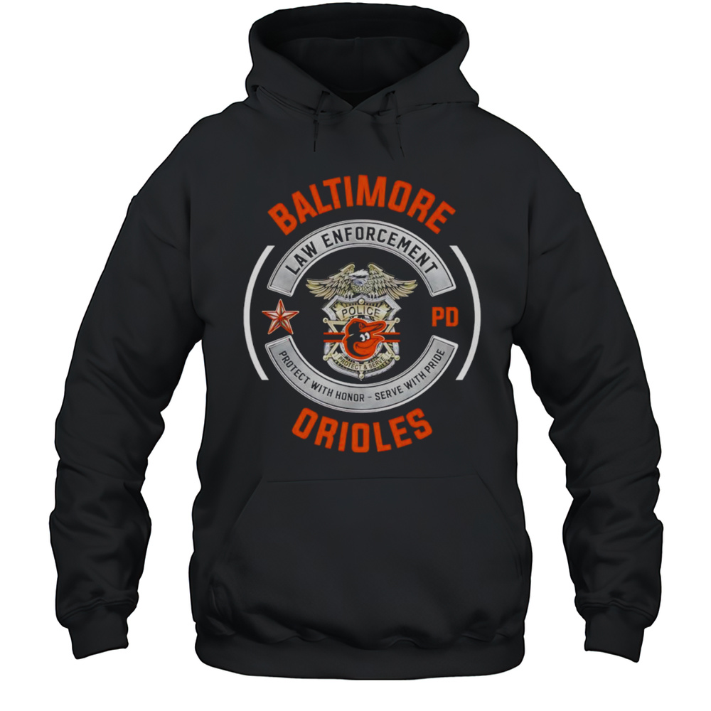 Baltimore Orioles Law Enforcement Police Shirt Unisex Hoodie