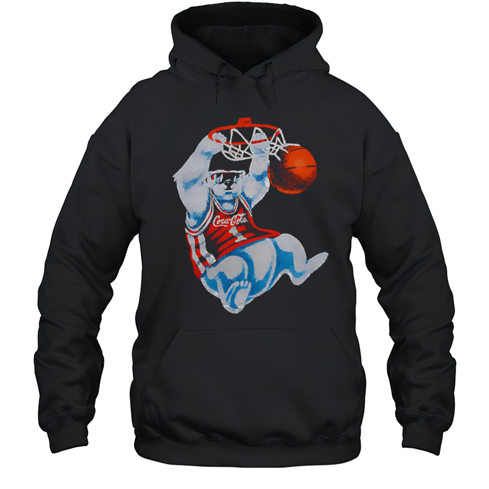 Coca-Cola Polar Bear Dunk Basketball Shirt Unisex Hoodie