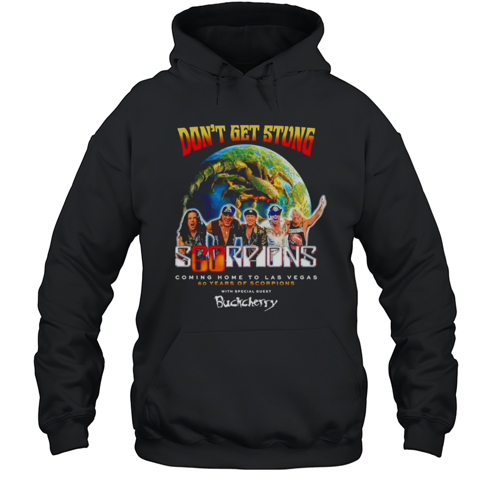 Dont Get Strong Coming Home To Las Vegas 60 Years Of Scorpions Shirt Unisex Hoodie
