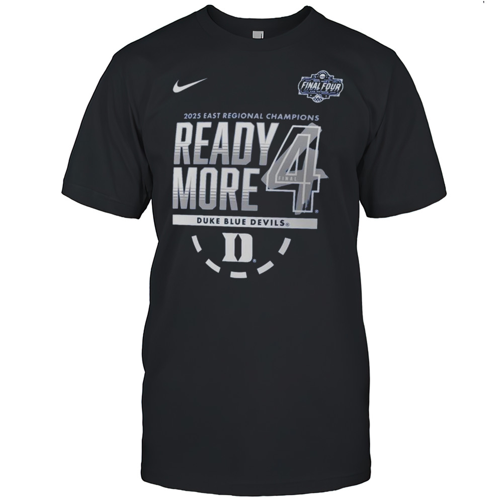 Duke Blue Devils NCAA Mens Basketball Tournament March Madness Final Four East Regional Champions 2025 T-shirt