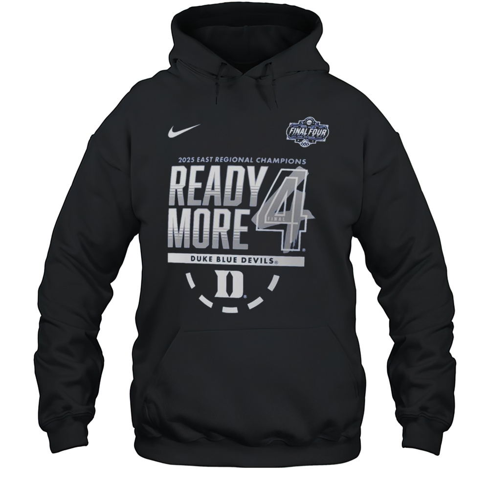 Duke Blue Devils NCAA Mens Basketball Tournament March Madness Final Four East Regional Champions 2025 T-shirt Unisex Hoodie