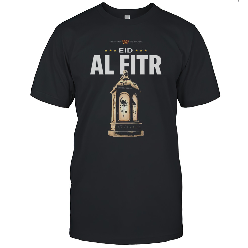Eid Mubarak Washington Commanders Football NFL Eid AL Fitr 2025 T-shirt
