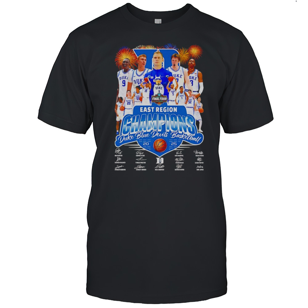 Final Four East Region Champions Duke Blue Devils Basketball 2025 Shirt