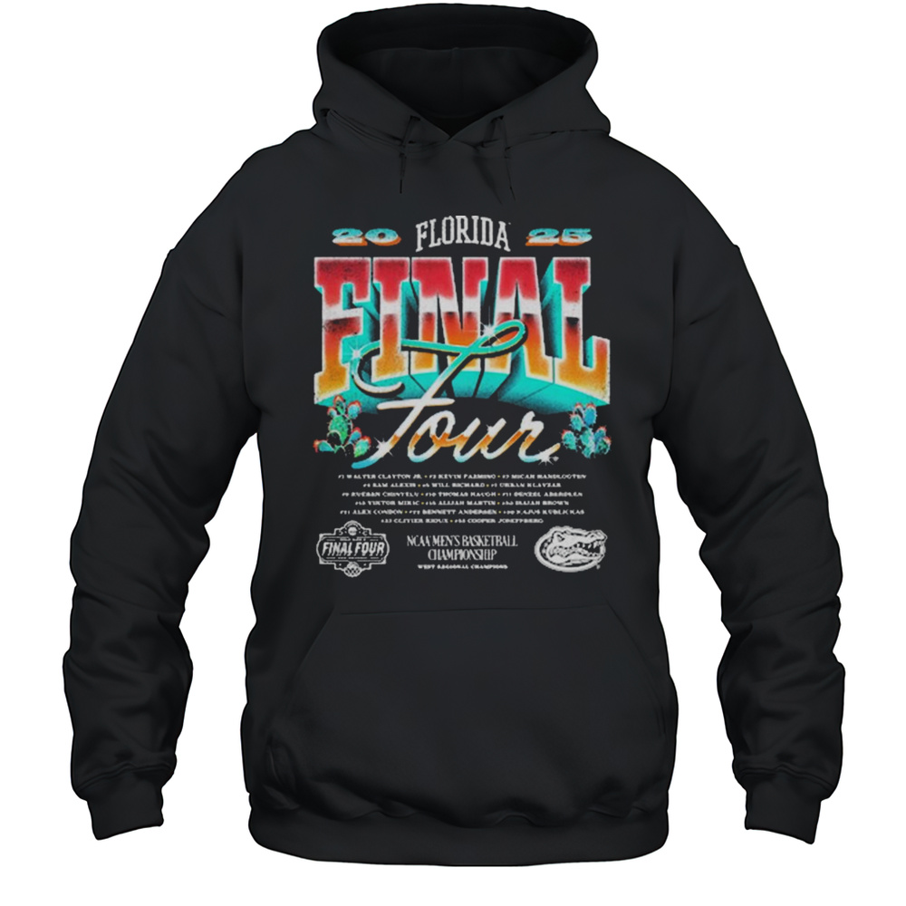 Florida Gators Mens Basketball Win Texas Tech Desert Chrome 2025 NCAA Final Four Championship Vintage T-shirt Unisex Hoodie