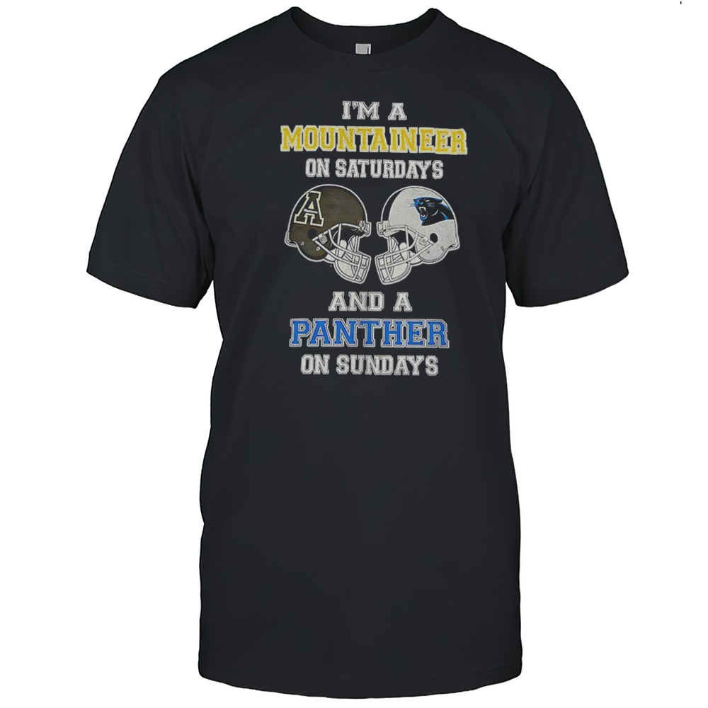 Im A Mountaineer On Saturdays And A Panther On Sundays Shirt