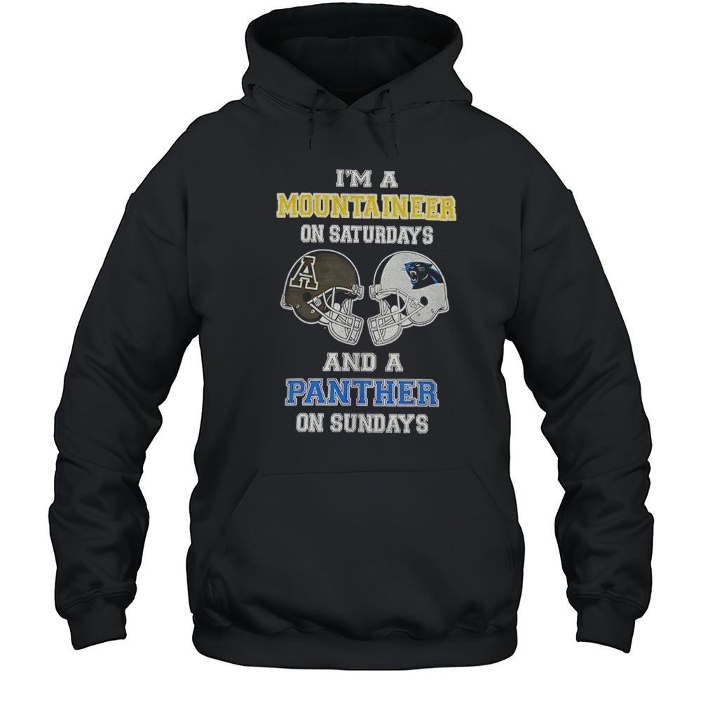 Im A Mountaineer On Saturdays And A Panther On Sundays Shirt Unisex Hoodie