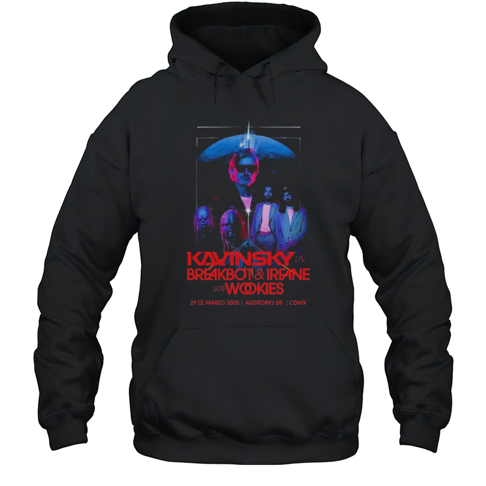 Kavinsky Auditorio BB CDMX Mexico March 29th 2025 Irfane Los Wookies T-shirt Unisex Hoodie